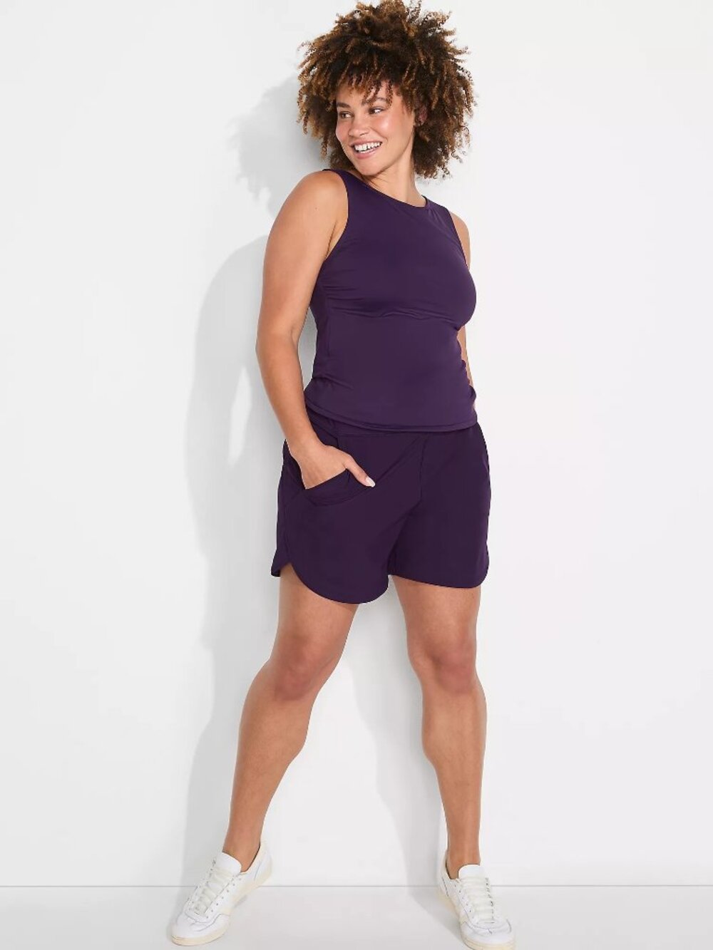 2/$30 Lands' End Curvy Fit 5" Quick Dry Board Shorts Swim Shorts w/ Panty #A4383